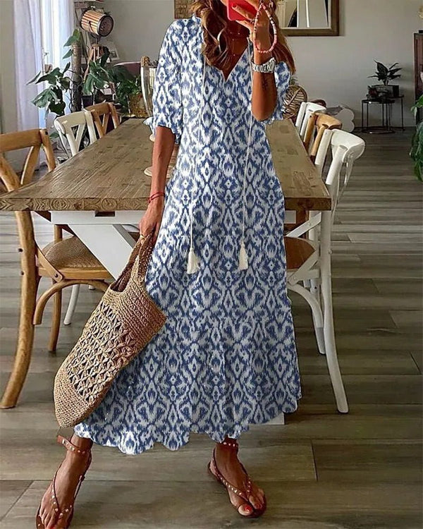 Luna | Boho Midi-Kleid für einen ungezwungenen Look