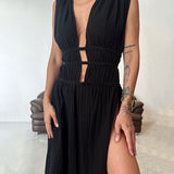 Zolla - Texturiertes Kleid mit Schlitz