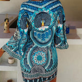 Emelia - Vibrante Boho-Druckkleid