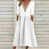 Livia | Midilanges Spitzenkleid