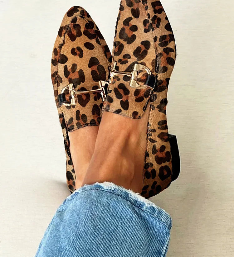 Gia - Elegante Leoparden-Mokassins
