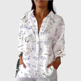 Leichte und farbenfrohe Druckbluse