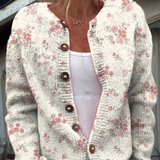 Yasmin | Blumen-Strickjacke für den Herbst