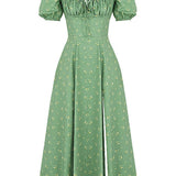Aviana - Kleid mit Puffärmeln Bloom