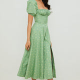 Aviana - Kleid mit Puffärmeln Bloom