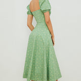 Aviana - Kleid mit Puffärmeln Bloom