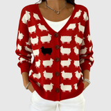 Bequemer, Knopf-Cardigan
