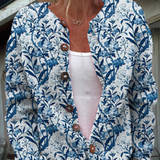 Elodie | Blumen-Strickjacke für den Herbst