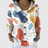 Strickjacke mit Kapuze