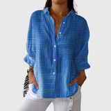 Leichte und farbenfrohe Druckbluse