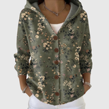 Cardigan Komfort mit Kapuze aus Strick