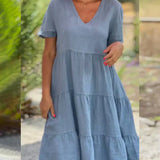 Bexley - Lässiges Sommerkleid mit V-Ausschnitt