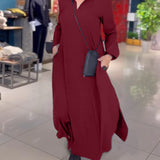 Sylvie - Weit geschnittenes Maxikleid