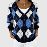 Bequemer, Knopf-Cardigan