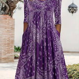 Elowen | Casual Midi-Kleid mit langen Ärmeln