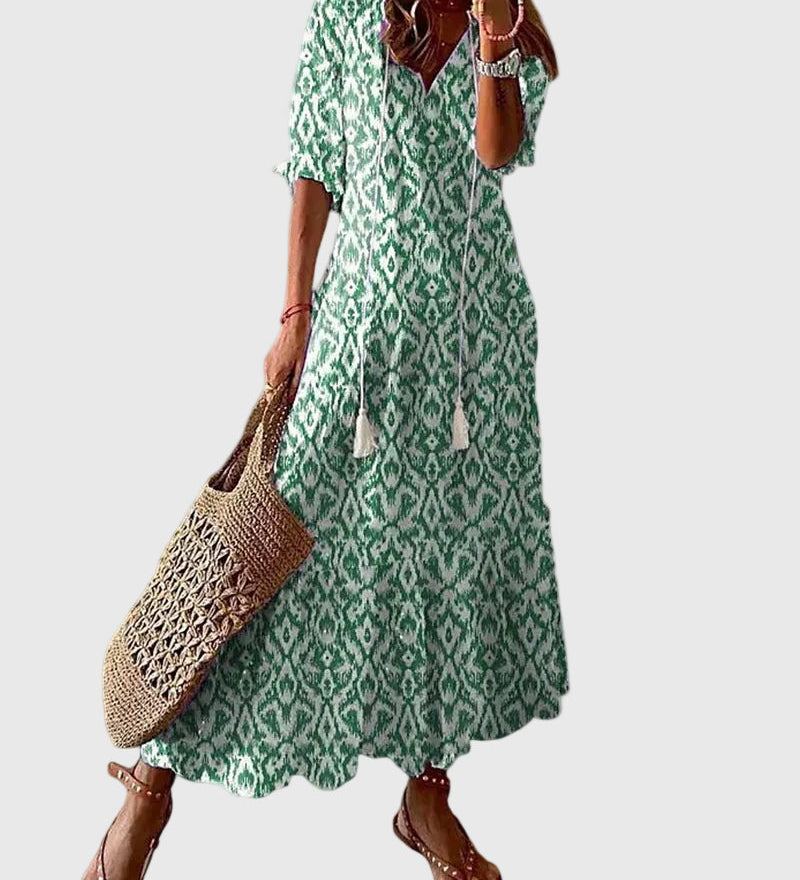 Amalia | Vintage Boho Maxikleid für den Sommer