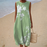 Bequeme Sommerkleid ohne Ärmel