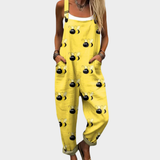 Gelbe Latzhose mit Bienen