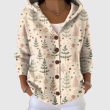 Cardigan mit Kapuze aus Strick