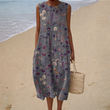Bequeme Ärmellose Sommerkleid