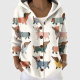 Hoodie-Strickjacke