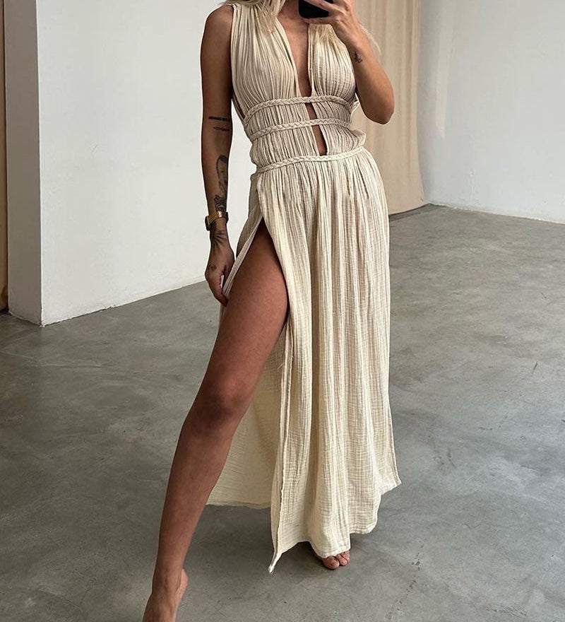Zolla - Texturiertes Kleid mit Schlitz