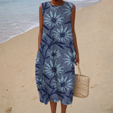 Bequeme Sommerkleid ohne Ärmel