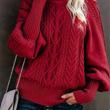 Lory | Langer, Lässiger Pullover mit langen Ärmeln