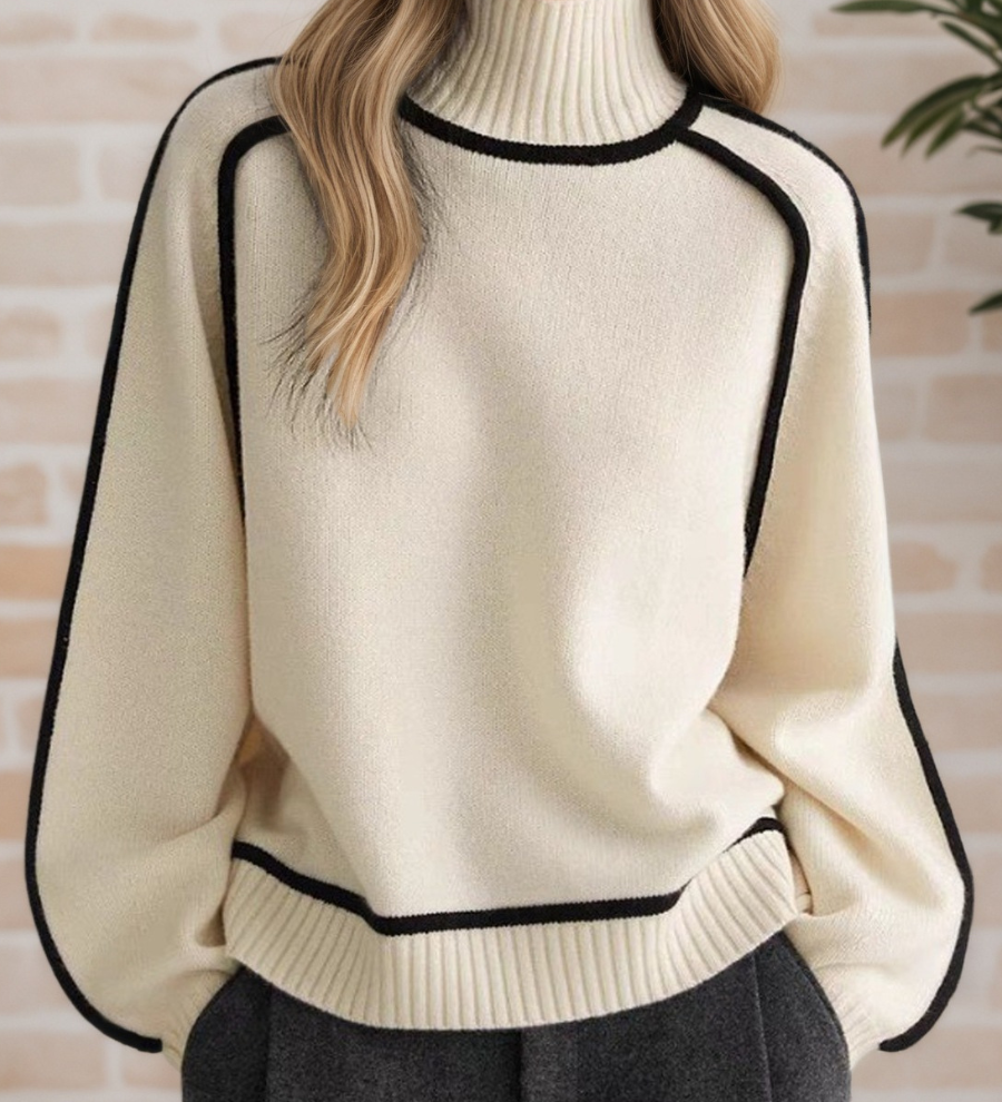 Donna | Eleganter Pullover mit Stehkragen