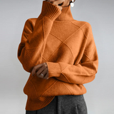 Lauren | Luxuriöser Kaschmirpullover mit Stehkragen