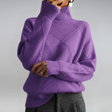 Lauren | Luxuriöser Kaschmirpullover mit Stehkragen