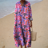 Flatterndes Bedrucktes Sommerkleid