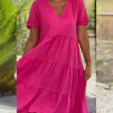 Bexley - Lässiges Sommerkleid mit V-Ausschnitt