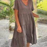 Bexley - Lässiges Sommerkleid mit V-Ausschnitt
