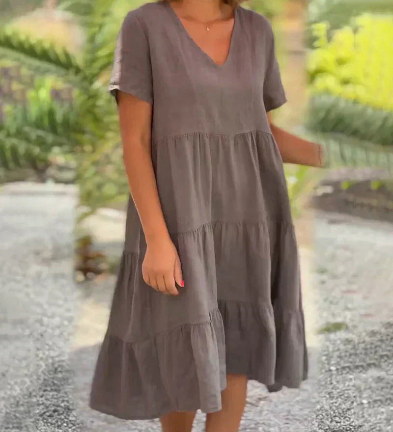 Bexley - Lässiges Sommerkleid mit V-Ausschnitt