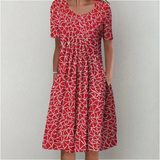 Hailey | Elegantes und lässiges Blumenkleid mit Taschen