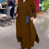 Sylvie - Weit geschnittenes Maxikleid