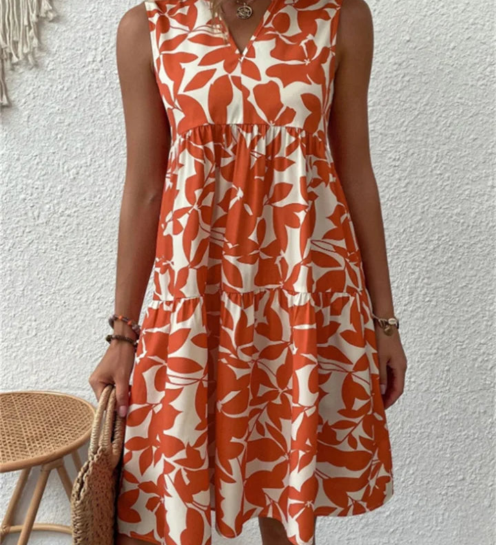 Tasha | Fließendes Midi-Kleid