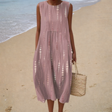 Bequeme Ärmellose Sommerkleid