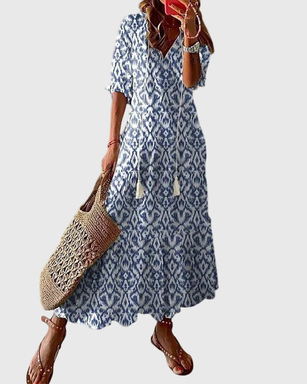 Amalia | Vintage Boho Maxikleid für den Sommer