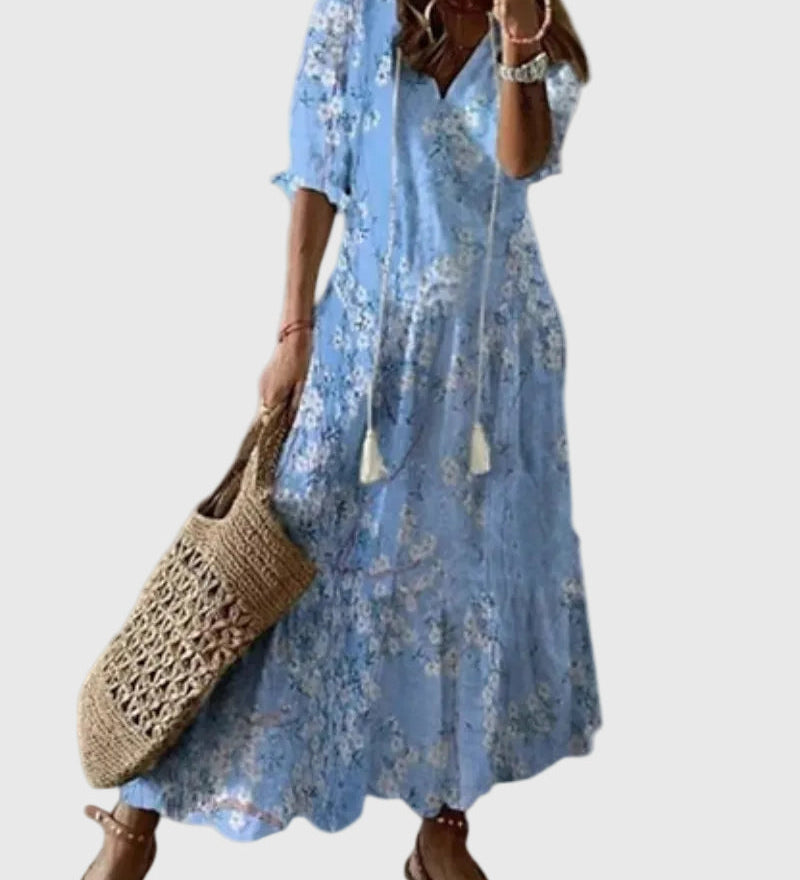 Amalia | Vintage Boho Maxikleid für den Sommer