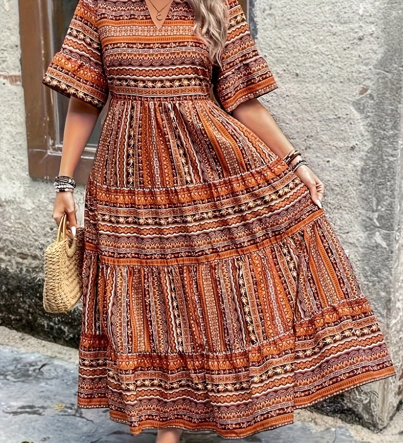 Joraine - Fließendes Ethno-Kleid