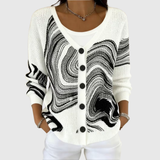 Bequemer, Knopf-Cardigan