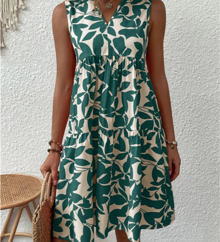 Tasha | Fließendes Midi-Kleid