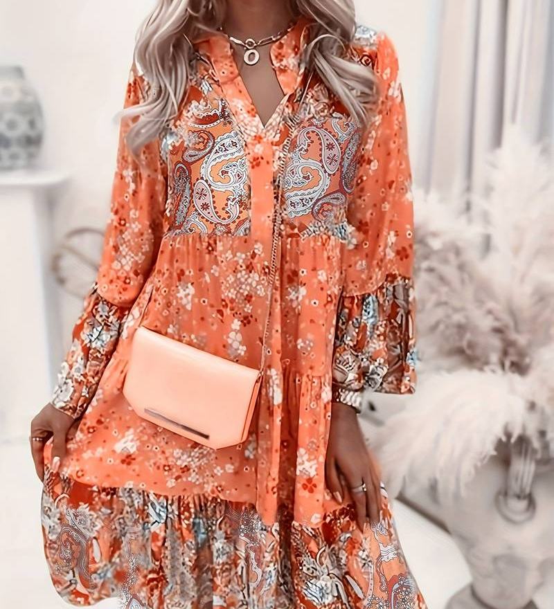 Eira - Bedrucktes Boho-Kleid
