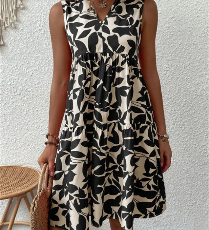 Tasha | Fließendes Midi-Kleid