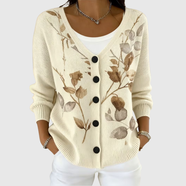 Bequemer Strick-Cardigan mit Knöpfen