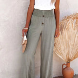Riana - Hochtaillierte Lockere Hose