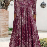 Elowen | Casual Midi-Kleid mit langen Ärmeln