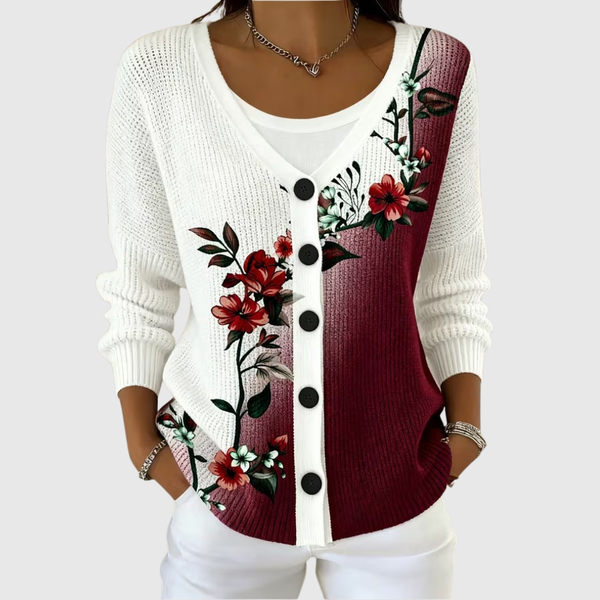 Bequemer Strick-Cardigan mit Knöpfen